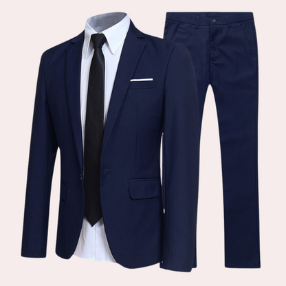 Costume Homme Printemps 2 Boutons Élégant