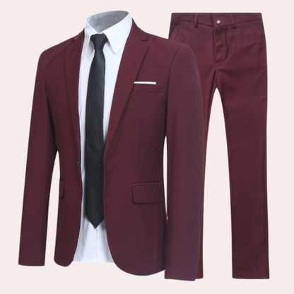 Costume Homme Printemps 2 Boutons Élégant