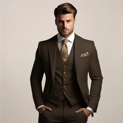 Costume Homme Printemps Classique 3 Pièces