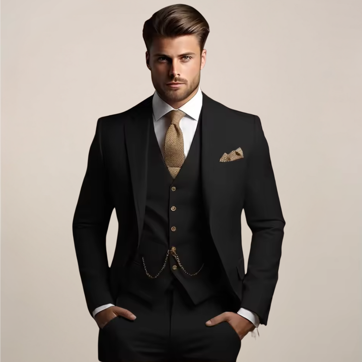 Costume Homme Printemps Classique 3 Pièces - BerlinGlamour