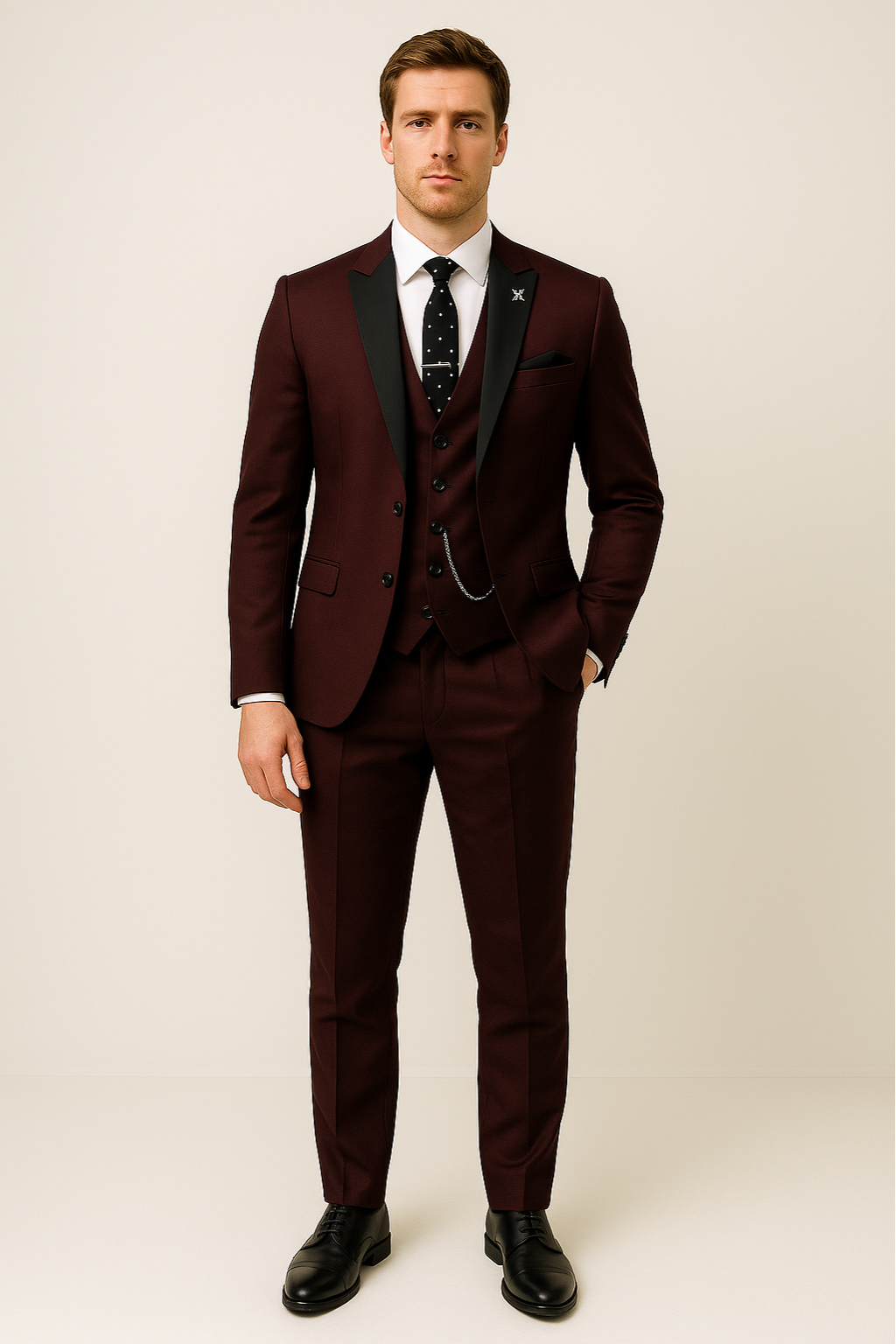 Costume Homme Printemps Classique 3 Pièces