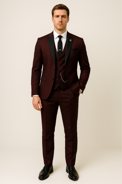 Costume Homme Printemps Classique 3 Pièces