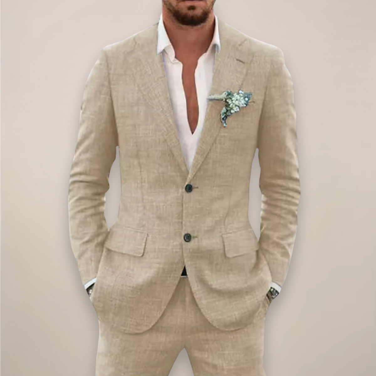 Costume Homme 2 Pièces Slim Fit Classique