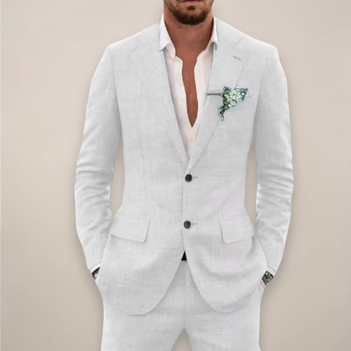Costume Homme 2 Pièces Slim Fit Classique