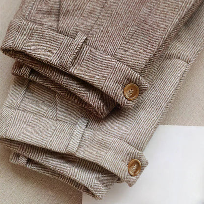Pantalon Homme Classique Haut de Gamme avec Plis