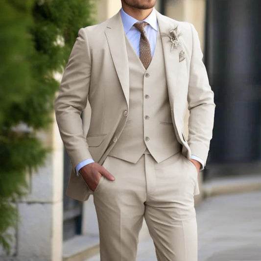 Costume Homme Classique 3 Pièces Noir Slim Fit - PanierRoyale