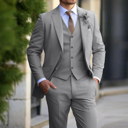 Costume Homme Classique 3 Pièces Noir Slim Fit