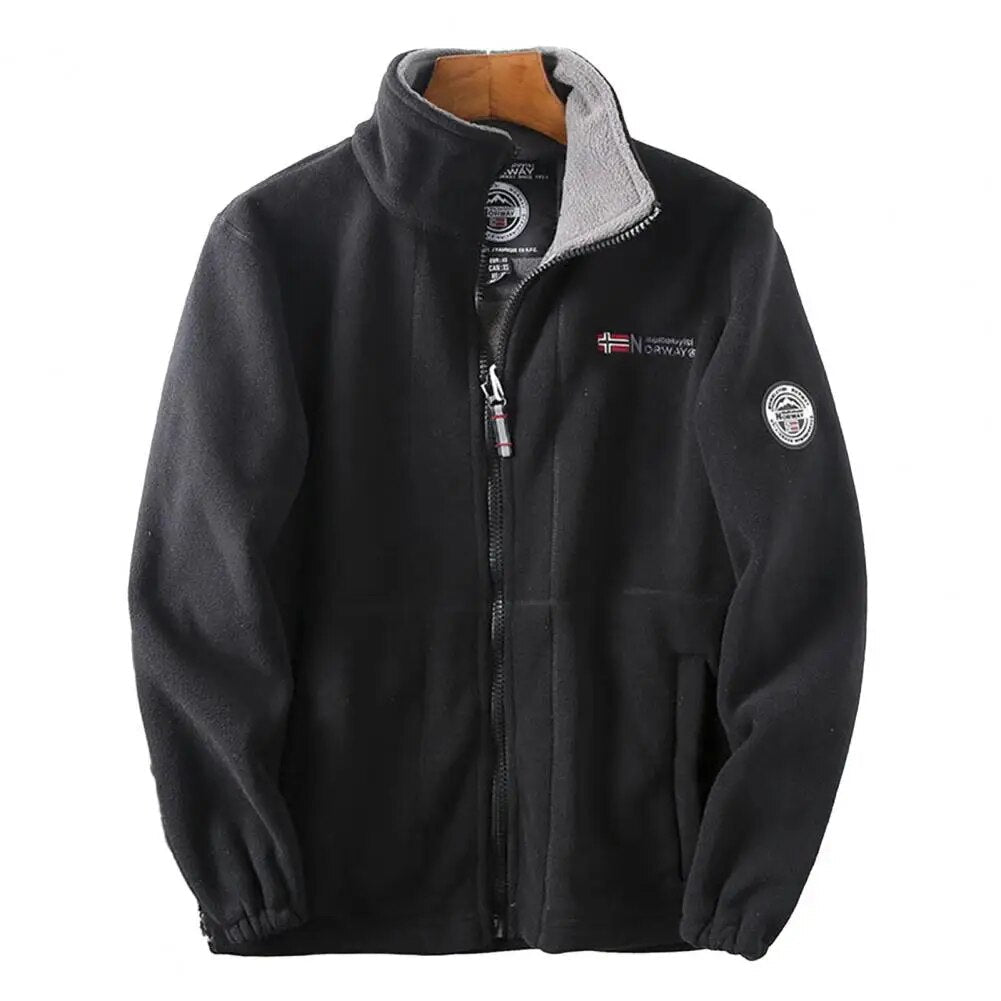 Blouson Hiver Homme Court Éclair avec Capuche