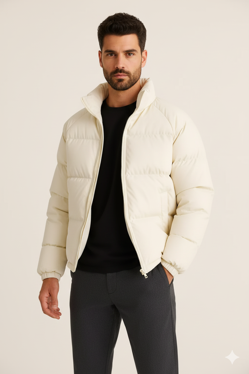 Veste Hiver Élégante Homme - Parka Doublée Polaire Chaud
