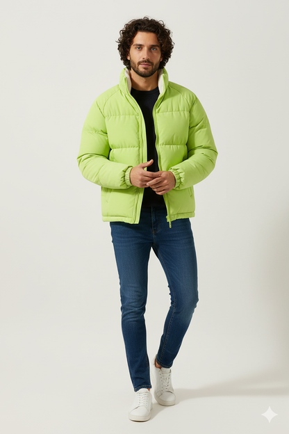 Veste Hiver Élégante Homme - Parka Doublée Polaire Chaud