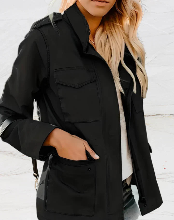 Veste Femme Élégante - Veste Longue ou Courte avec Poches Pratiques