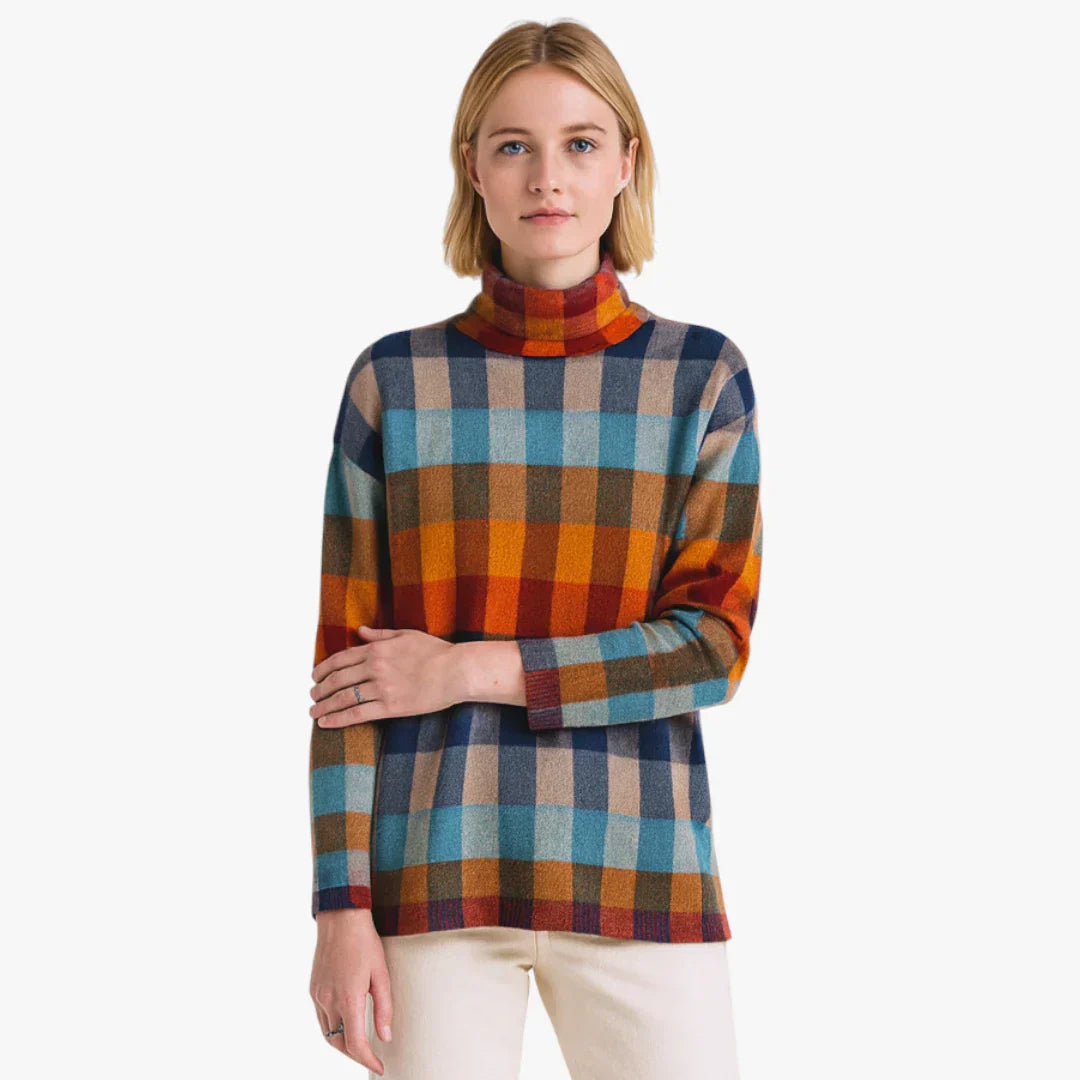 Pull Col Roulé Femme Coloris Tendances - PanierRoyale