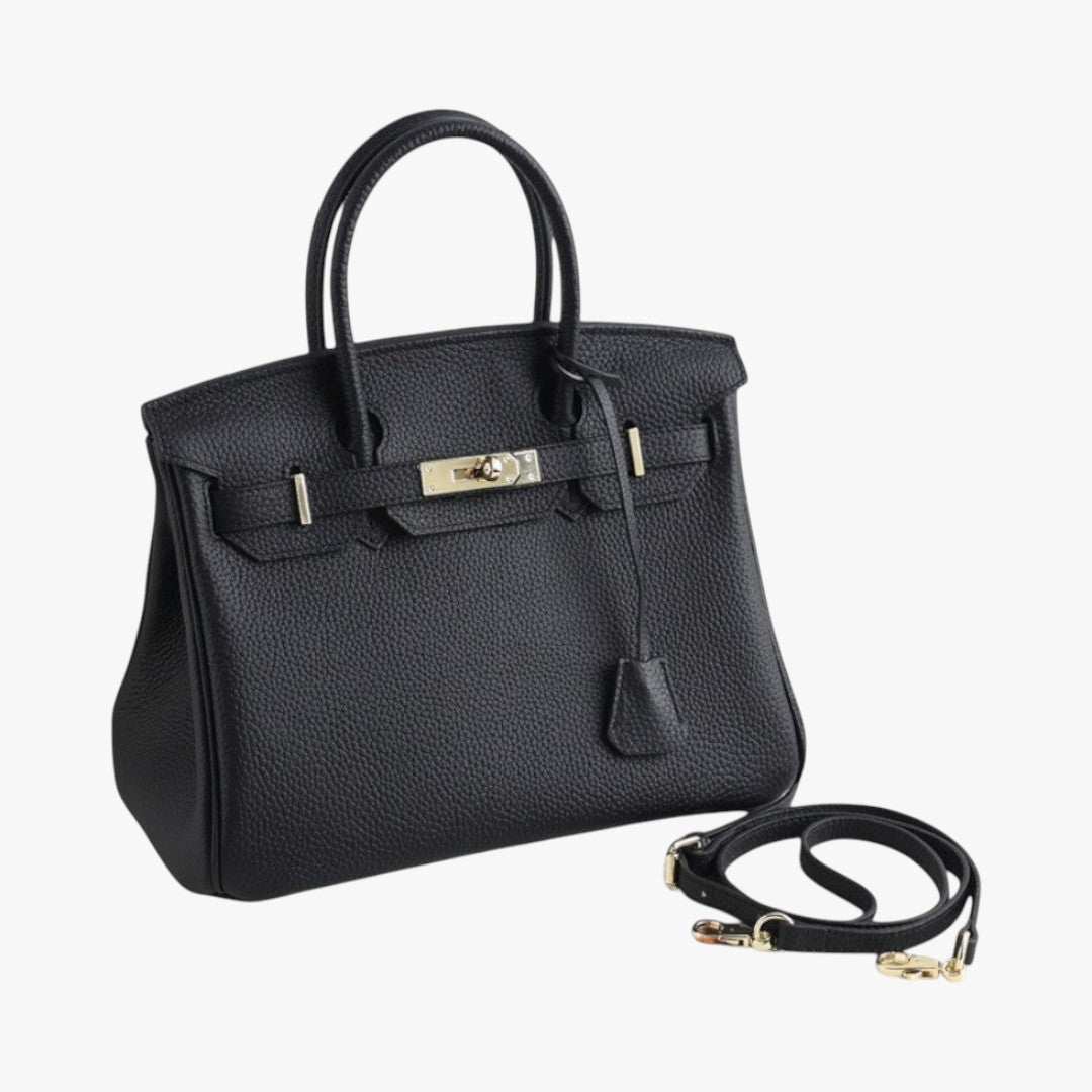 Sac à Dos en Cuir Brun avec Bretelle Réglable