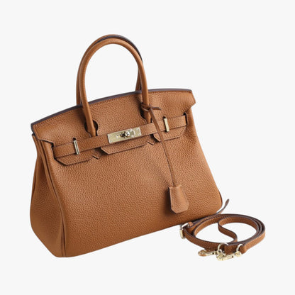 Sac à Dos en Cuir Brun avec Bretelle Réglable - PanierRoyale