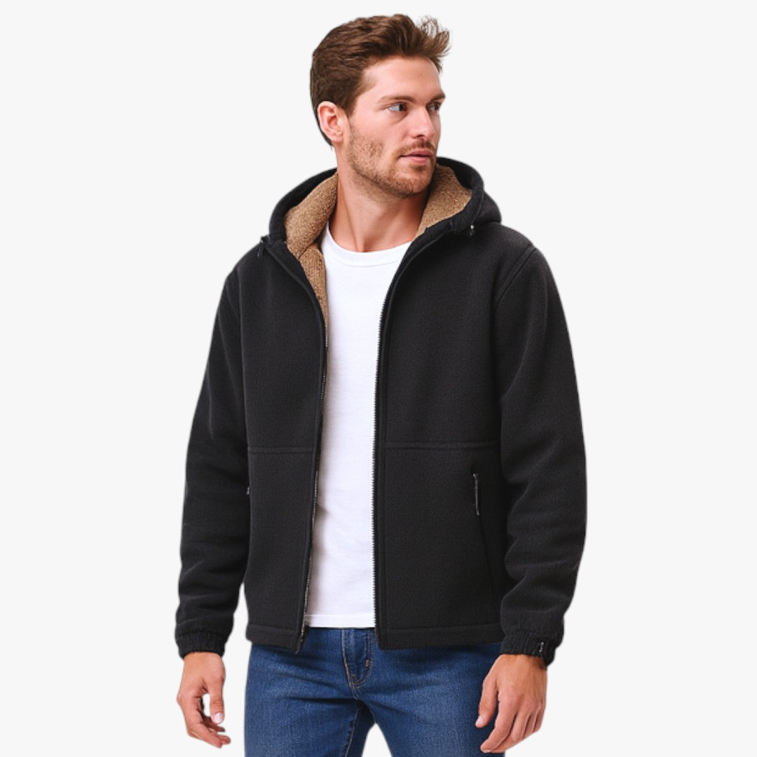 Veste Polaire Homme Brun Chaude et Étanche