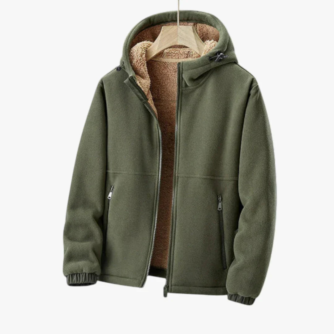 Veste Polaire Homme Brun Chaude et Étanche