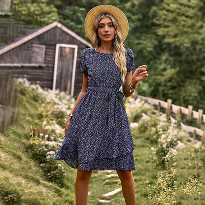 Robe Été Femme Florale Décolleté Profond Séductrice