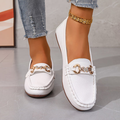 Mocassins Femme Cuir Italien Élégants et Confortables