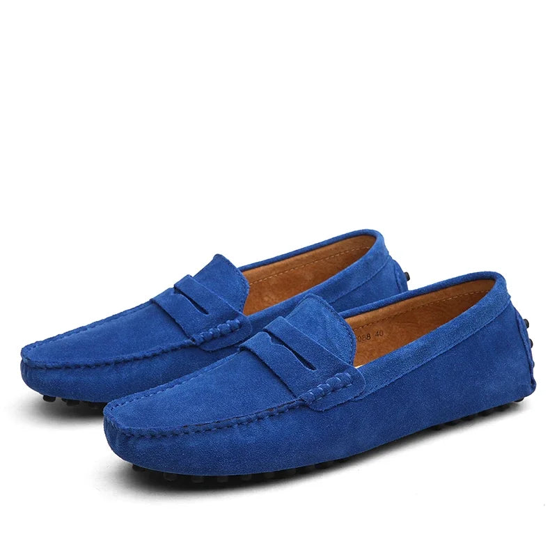 Mocassins Hommes en Cuir Doux et Confortables