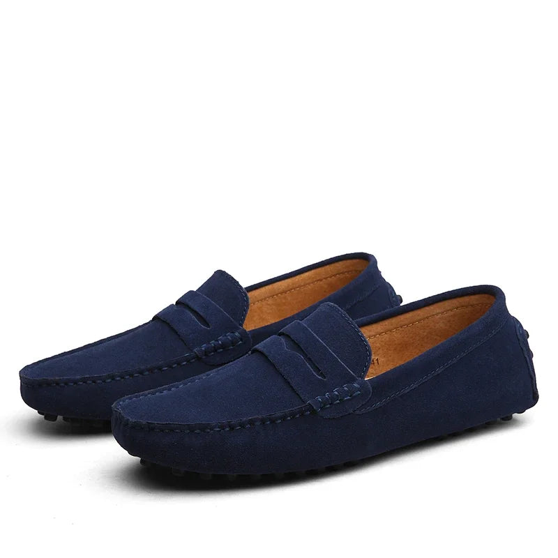 Mocassins Hommes en Cuir Doux et Confortables