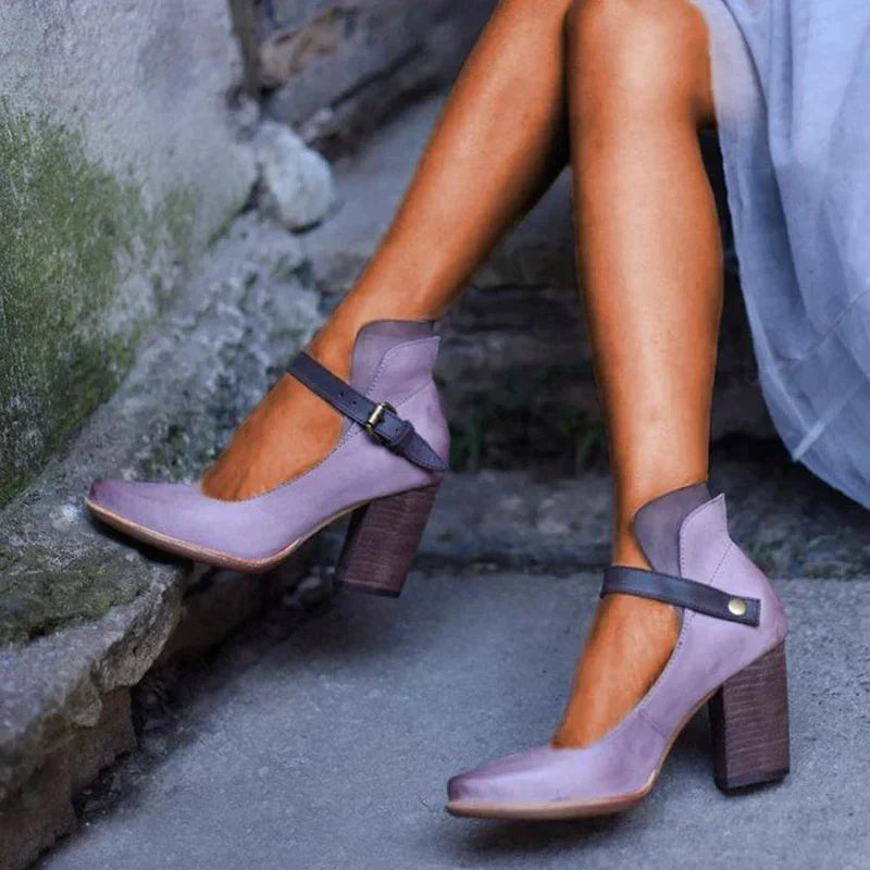 Chaussures Talons Hauts Élégantes Femmes à Fermeture Éclair - PanierRoyale