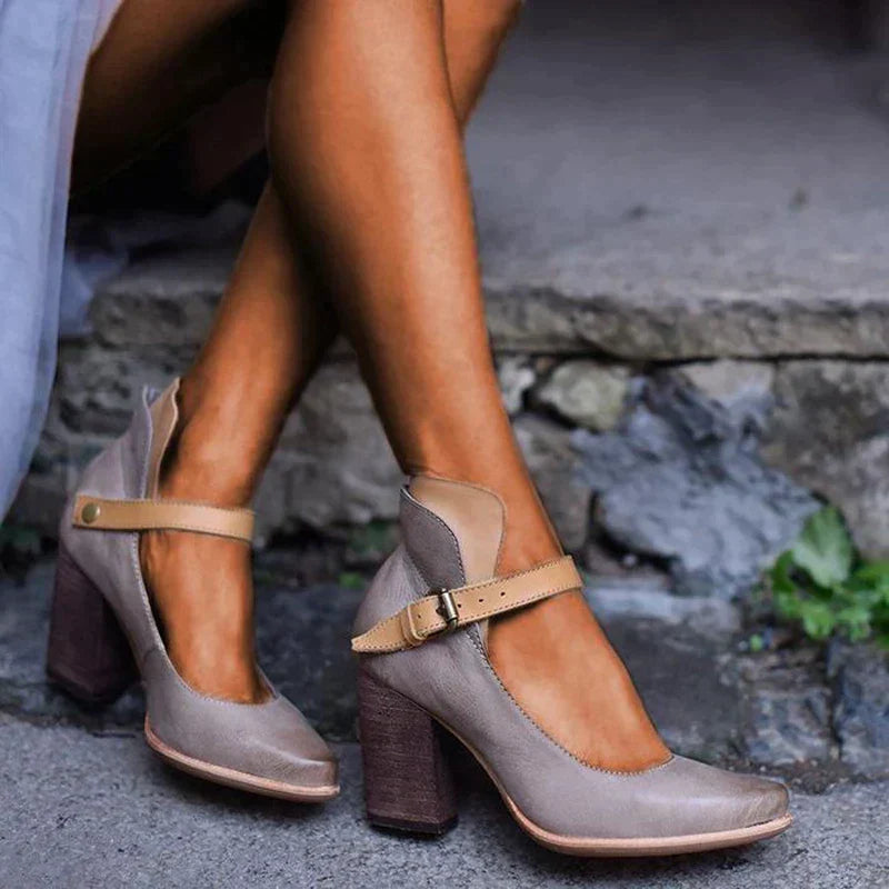 Chaussures Talons Hauts Élégantes Femmes à Fermeture Éclair