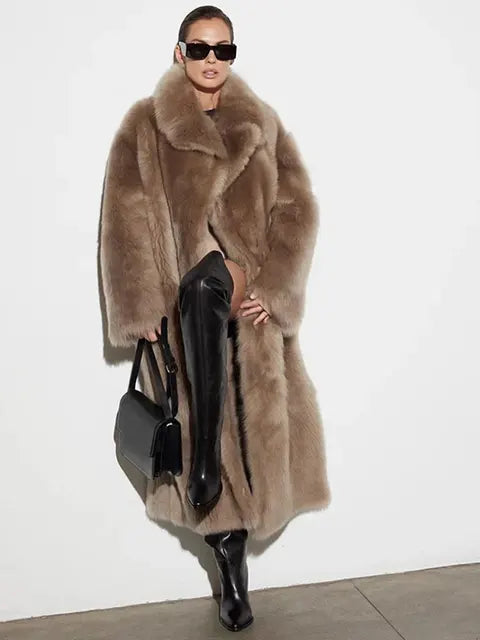 Manteau Femme Hiver Long Chaud et Élégant
