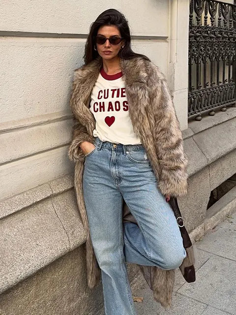 Manteau Femme Hiver Long Chaud et Élégant