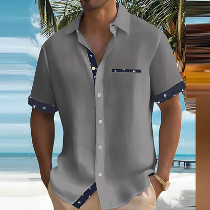 Chemise Homme Lin Coton Léger Été