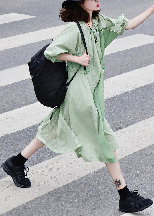 Robes d'été légères en coton coloré avec cordon de serrage - EasyApparels