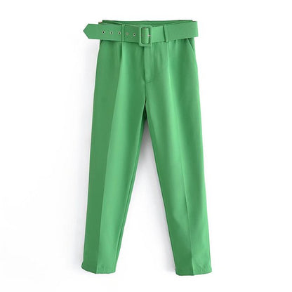 Pantalon Femme Confortable Taille Haute Élastique