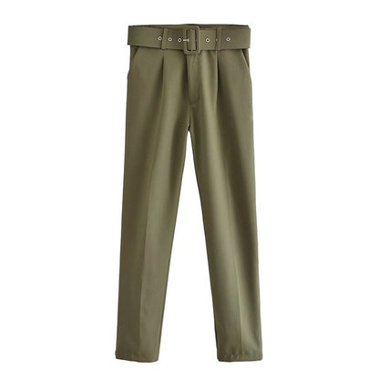 Pantalon Femme Confortable Taille Haute Élastique