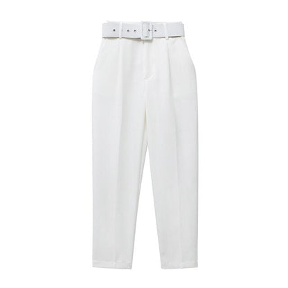 Pantalon Femme Confortable Taille Haute Élastique