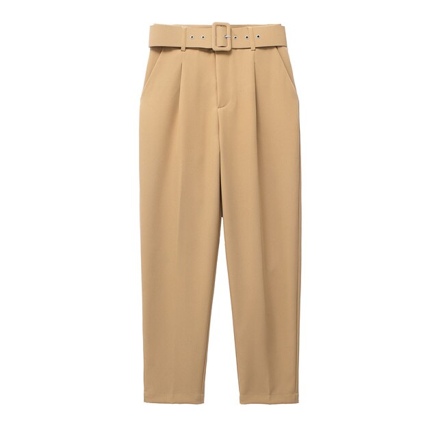 Pantalon Femme Confortable Taille Haute Élastique