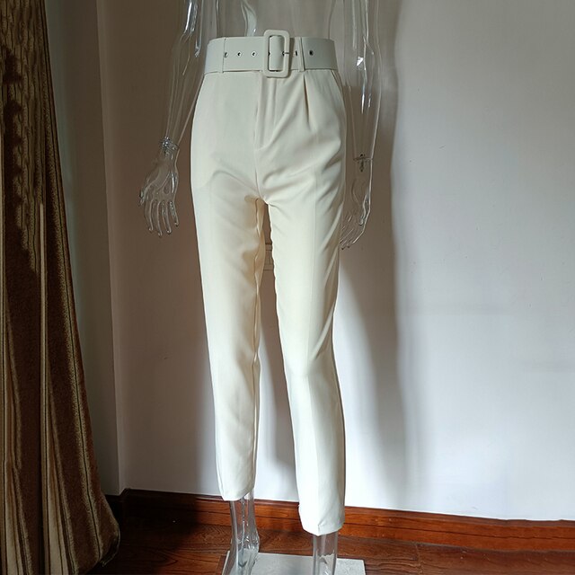 Pantalon Femme Confortable Taille Haute Élastique