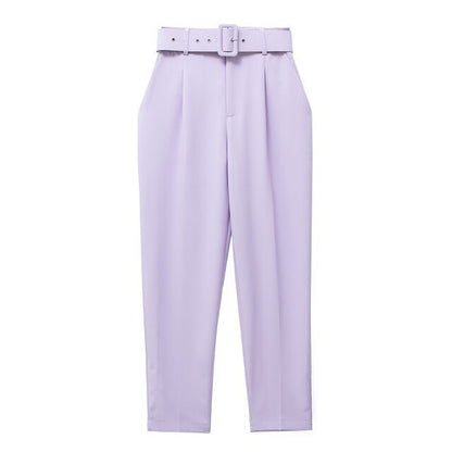 Pantalon Femme Confortable Taille Haute Élastique