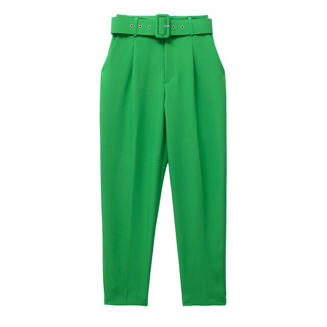 Pantalon Femme Confortable Taille Haute Élastique