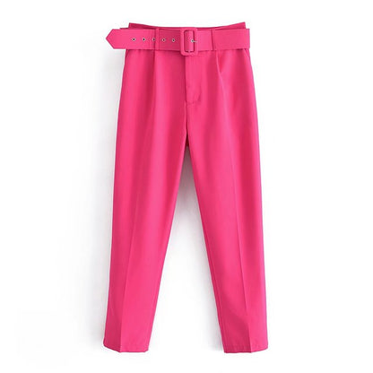Pantalon Femme Confortable Taille Haute Élastique