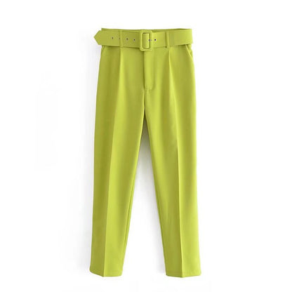 Pantalon Femme Confortable Taille Haute Élastique