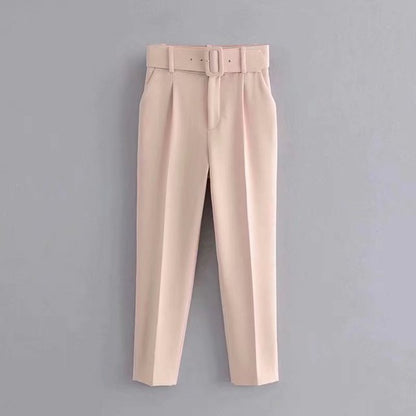 Pantalon Femme Confortable Taille Haute Élastique