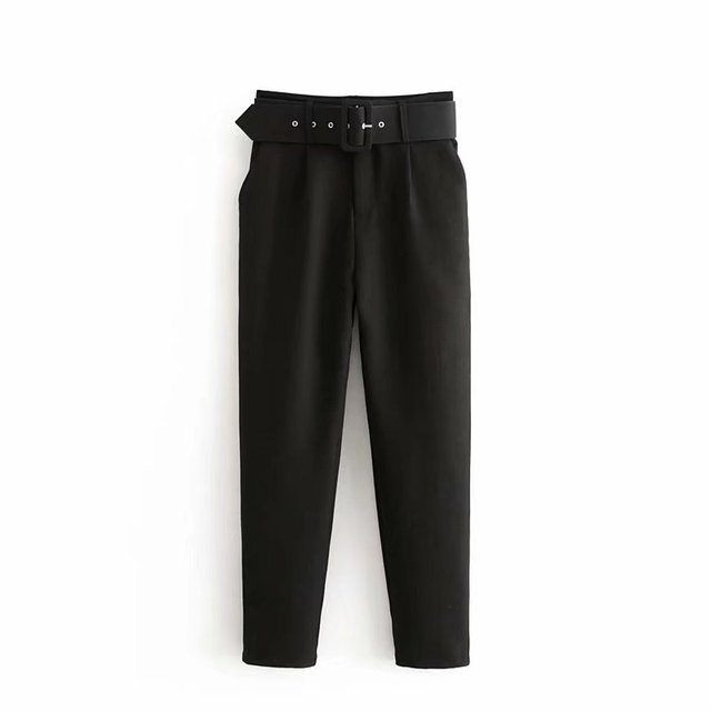 Pantalon Femme Confortable Taille Haute Élastique