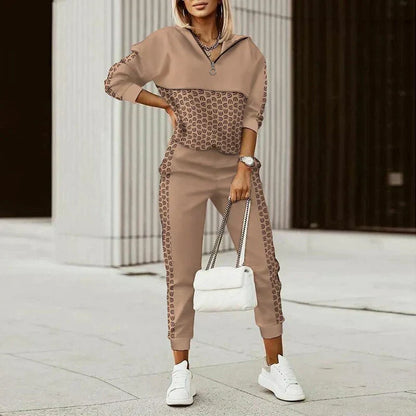 Costume de sport femme décontracté zip - BerlinGlamour