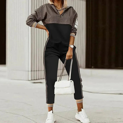 Costume de sport femme décontracté zip