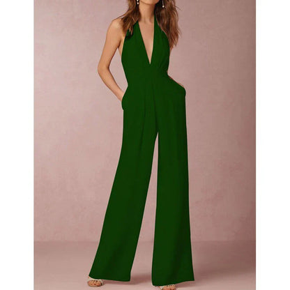 Variant image for VelaVie™ – Combinaison Femme Chic à Jambes Larges Confort Optimal-11