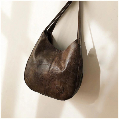 Sac à Épaule en Cuir Véritable pour Femme Élégante