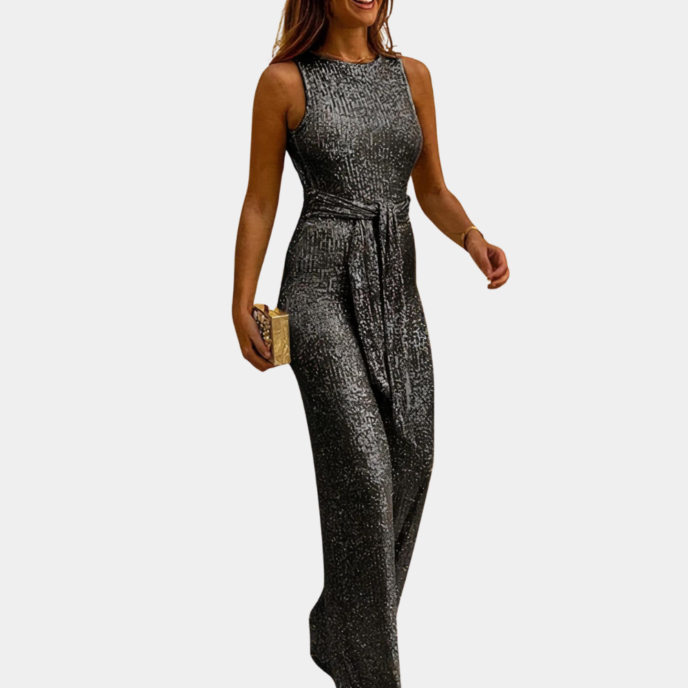 Robe de Soirée Dos Nu Élégante avec Ceinture
