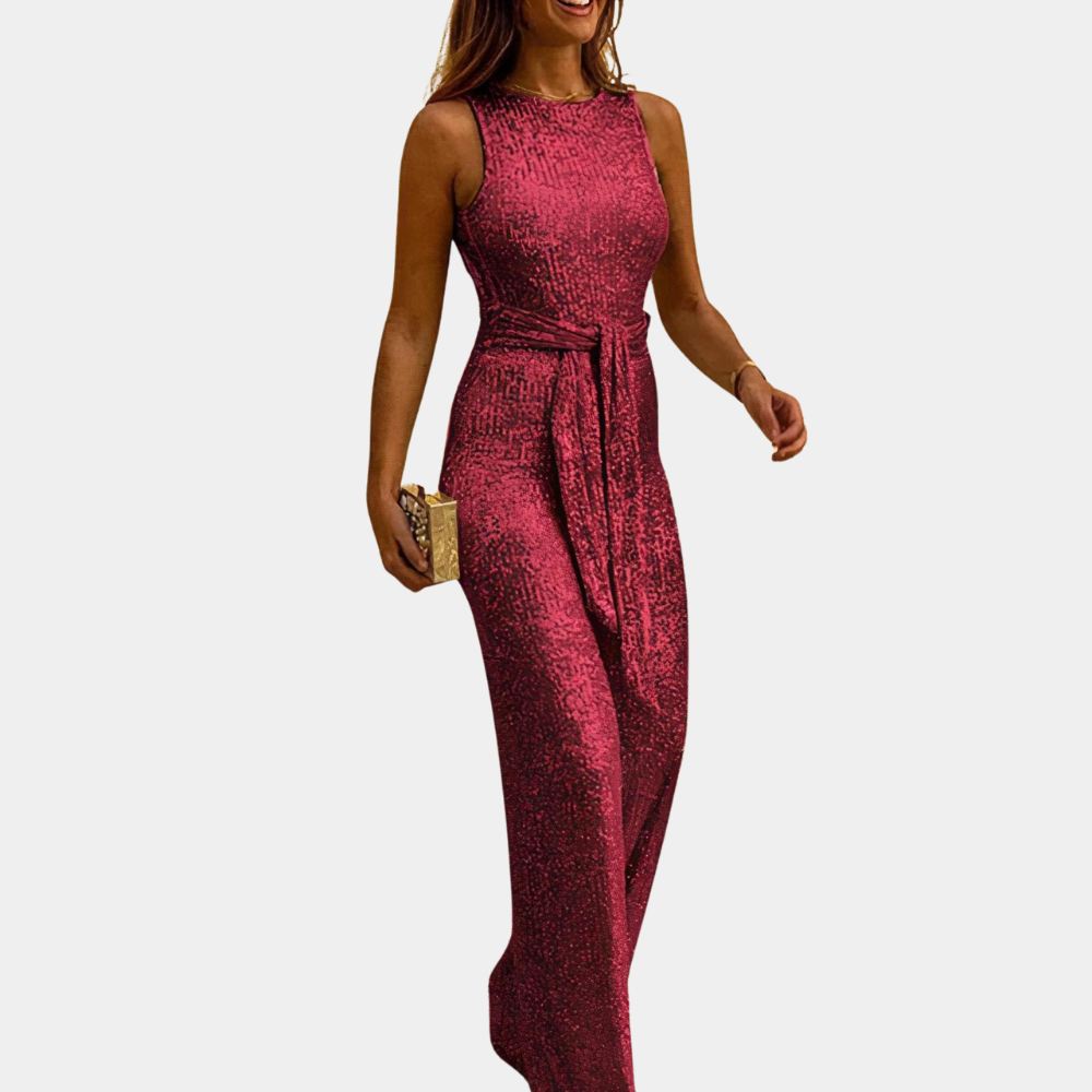 Robe de Soirée Dos Nu Élégante avec Ceinture - PanierRoyale