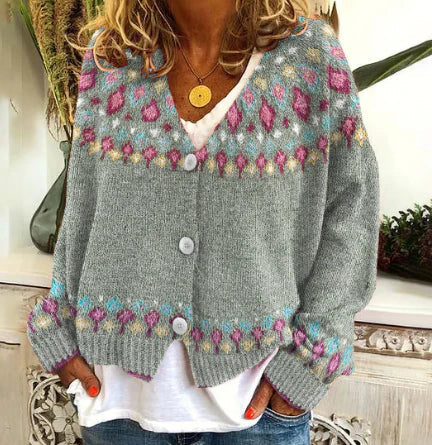Cardigan femme tendance tricoté élégant