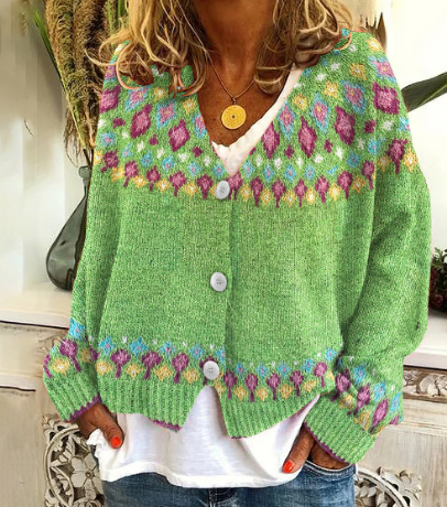 Cardigan femme décontracté en maille douce - PanierRoyale
