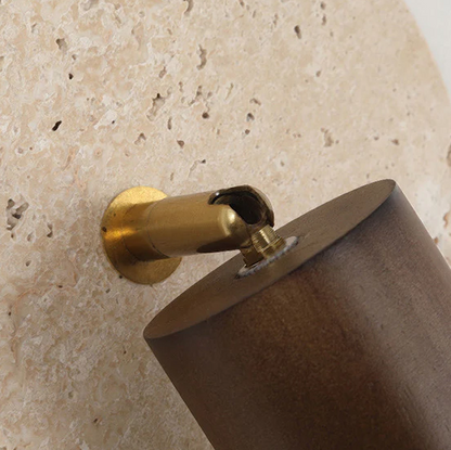 Monovia™ – Applique Murale LED Bois & Métal Marron Beige Design Moderne
